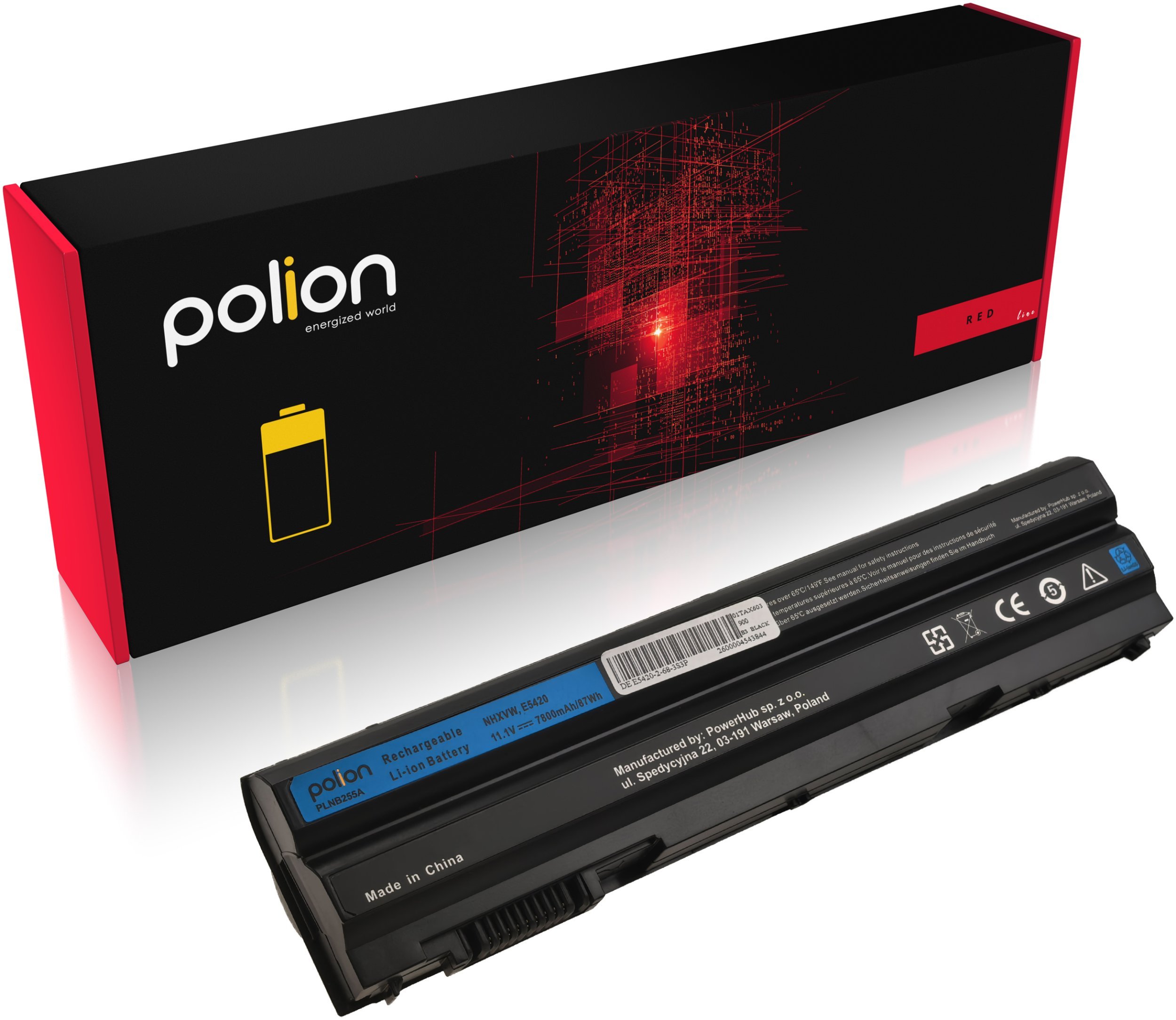Bateria Polion Bateria do laptopa DELL NHXVW Latitude e5220 e5420 e5430 e5520 7800mAh