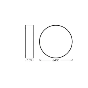 OSRAM Lampa sufitowa ORBIS PARIS, możliwość ściemniania, biały / opal, salon / jadalnia, tkanina / materiał / jedwab, nowoczesny - Lampy sufitowe - miniaturka - grafika 1