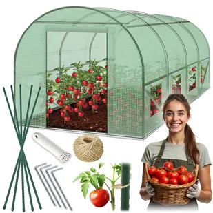 Tunel foliowy ogrodowy szklarnia 2,5x4xH2m (10m2) zielony Plonos 4973-B - Szklarnie ogrodowe Tunel foliowy ogrodowy szklarnia 2,5x4xH2m (10m2) zielony Plonos 4973-B - Szklarnie ogrodowe - miniaturka - grafika 1