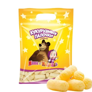 Chrupki kukurydziane Masza i Niedźwiedź, 160g - Pieczywo chrupkie - miniaturka - grafika 1