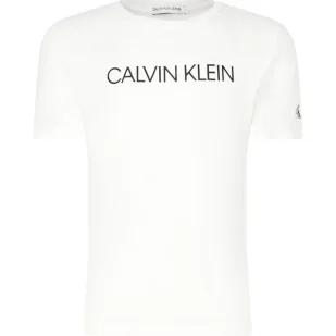 CALVIN KLEIN JEANS T-shirt INSTITUTIONAL | Regular Fit - Koszulki dla chłopców - miniaturka - grafika 1