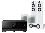Kino domowe - Yamaha RX-A6A (czarny) + Carina FS247 (biały) + CC 241 (biały) + MusicCast 20 (biały) - miniaturka - grafika 1