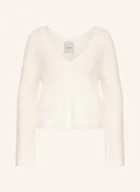 Swetry damskie - Calvin Klein Sweter Z Alpaki weiss - miniaturka - grafika 1