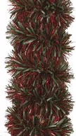 Ozdoby bożonarodzeniowe - Łańcuch choinkowy girlanda zielono-czerwona - 180 x 10 cm - 1 szt. - miniaturka - grafika 1
