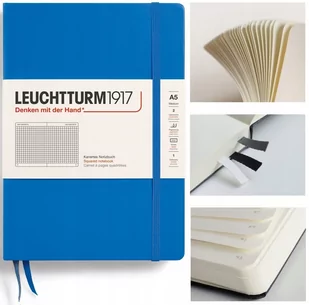 LEUCHTTURM1917 Notatnik Notes Medium A5 Kratka twarda oprawa zeszyt - Zeszyty szkolne - miniaturka - grafika 1