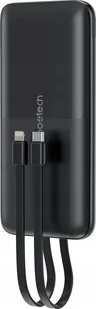 Choetech Choetech B654 10000mAh 22.5W USB-A / USB-C / micro USB z wbudowanym kablem USB-C / Lightning - czarny - Powerbanki - miniaturka - grafika 1