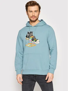 Converse Bluza Paint Drip Graphic 10022937-A03 Niebieski Regular Fit - Bluzy męskie - miniaturka - grafika 1