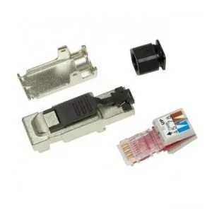 LogiLink Wtyk RJ45 kat.6A ekranowany MP0040 beznarzędziowy MP0040 - Pozostałe akcesoria sieciowe - miniaturka - grafika 1