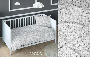 Poszewka bawełniana 70x80 kotki biała czarna dziecięca zapinana na suwak KARO Bawełna Max - Pościel dla dzieci - miniaturka - grafika 1