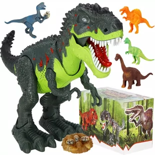 Dinozaur T-Rex Zestaw Figurek Świeci Znosi Jaja - Mały naukowiec - miniaturka - grafika 1