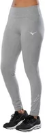 Legginsy - Mizuno Damskie legginsy RB trening, szare, M - miniaturka - grafika 1