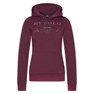 Kurtki jeździeckie - Bluza HV POLO Hoodie HVPAriel bordowa, rozmiar: M - miniaturka - grafika 1