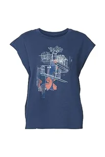 ESPRIT T-shirt damski, 420 / szary niebieski, XS - Koszulki i topy damskie - miniaturka - grafika 1