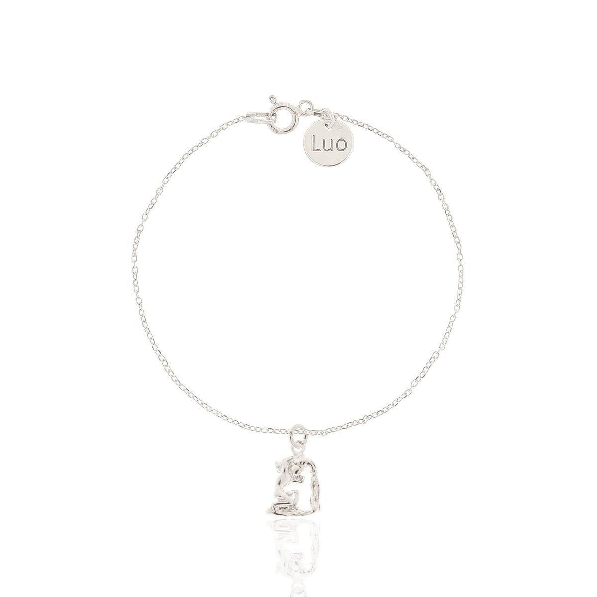 Bransoletka srebrna ze znakiem zodiaku Wodnik