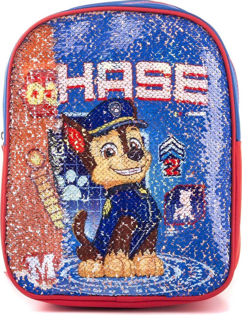 Fabrizio Paw Patrol plecak dziecięcy z dwustronnymi cekinami 3-6 lat niebieski czerwony plecak