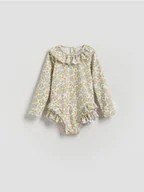 Buciki dla niemowląt - Reserved - Strój kąpielowy z długim rękawem - złamana biel - miniaturka - grafika 1