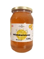 Miód - Miód nektarowy wielokwiatowy 1,2 kg Pasieka Bronowice - miniaturka - grafika 1
