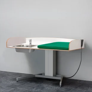 Przewijak NEIL, regulacja wysokości, zlew z lewej, 1400x800 mm - Wyposażenie pokoiku dziecięcego - miniaturka - grafika 1