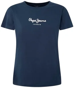 Pepe Jeans Damska koszulka Wendys, Niebieski (Dulwich), S - Koszulki i topy damskie - miniaturka - grafika 1