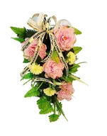 Sztuczne kwiaty - WIENIEC POGRZEBOWY WIĄZANKA STROIK NA GRÓB - miniaturka - grafika 1