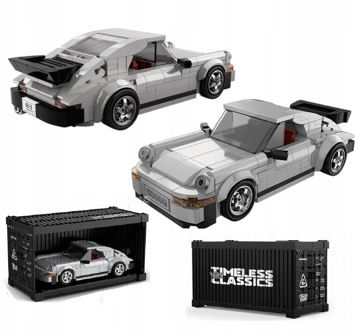 Klocki Samochód Porsche 930 Turbo Timeless Classics Model 343el (343PCS)
