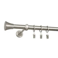 Karnisze - Karnisz pojedynczy 19 mm Tazza 240 cm srebrny Bojanek - miniaturka - grafika 1