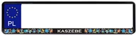 Akcesoria motoryzacyjne - Ramka tablica rejestracyjna Kaszëbë, czarna - miniaturka - grafika 1