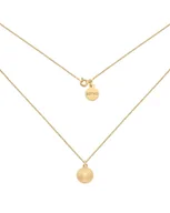 Naszyjniki - Złoty naszyjnik z kółeczkiem - miniaturka - grafika 1