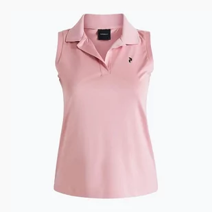 Peak Performance Koszulka polo do golfa damska Peak Performance Illusion różowa G77553030 - Koszulki sportowe damskie - miniaturka - grafika 1