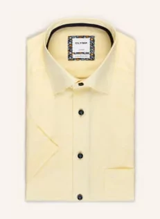 Koszule męskie - Olymp Koszula Z Krótkim Rękawem Luxor Comfort Fit gelb - OLYMP - grafika 1