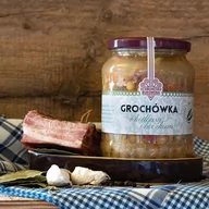 Zupy w płynie - Zupa Grochówka Z Kiełbasą I Boczkiem 710 ml - Schronisko Bukowina - miniaturka - grafika 1