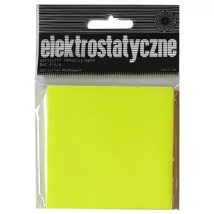 Karteczki elektrostatyczne 75x75mm 100K żółte - Ziemia Obiecana - Notesy i bloczki - miniaturka - grafika 1