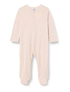 Śpiochy dla niemowląt - Petit Bateau Piżama Śpiąca Dobrze Dziewczynka, Saline Rose/Marshmallow White, 12 miesi?cy - grafika 1