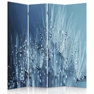 Parawany - Parawan dwustronny FEEBY, Dmuchawce Niebieski 145x170 - miniaturka - grafika 1