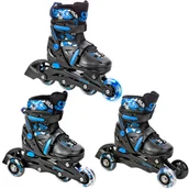 Rolki - Rolki-Wrotki Regulowane 3w1 Croxer Pilot 30-33 LED - miniaturka - grafika 1