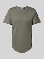 Koszulki męskie - T-shirt z detalem z logo model ‘MATT’ - miniaturka - grafika 1
