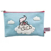 Piórniki - piórnik/kosmetyczka błękitna 20x13cm Theodor bts - miniaturka - grafika 1