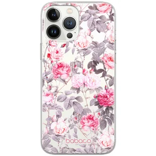 Etui do Apple IPHONE 5/5S/SE Kwiaty 054 Babaco Nadruk częściowy Przeźroczysty - Etui i futerały do telefonów - miniaturka - grafika 1
