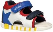 Buty dla chłopców - Geox B Chłopiec Iupidoo Sandał dla niemowląt i dzieci, Królewski biały, 24 EU - miniaturka - grafika 1