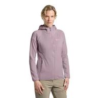 Kurtki damskie - Damska kurtka polarowa Jack Wolfskin KOLBENBERG HOODED FZ W wild blossom - M - miniaturka - grafika 1