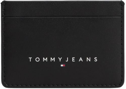 TOMMY JEANS Męskie TJM Linear CC Holder AM0AM13697 Inne portfele, czarny (czarny), jeden rozmiar, czarny (czarny), One Size