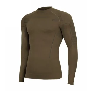 Longsleeve Termoaktywny Męski Bielizna Brubeck RANGER THERMO - Khaki - Odzież taktyczna i umundurowanie - miniaturka - grafika 1