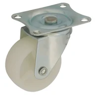 Zawiasy, okucia i inne akcesoria - Zestaw jezdny koło poliamidowe 50 mm/50 kg, płyta obrotowa - miniaturka - grafika 1