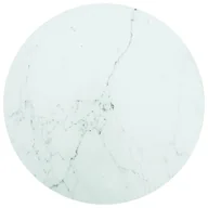 Meble modułowe i akcesoria - vidaXL Lumarko Blat do stołu, biały, 60x0,8 cm, szkło ze wzorem marmuru 322248 - miniaturka - grafika 1