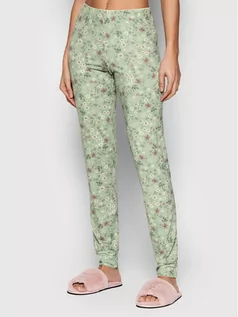 Piżamy damskie - Benetton United Colors Of Spodnie piżamowe 33FC3F045 Zielony Regular Fit - grafika 1