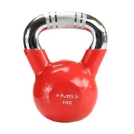 Kettlebell - KETTLEBELL ŻELIWNY HMS KTC 04 UCHWYT CHROM RADEŁKOWANY OUTLET - miniaturka - grafika 1