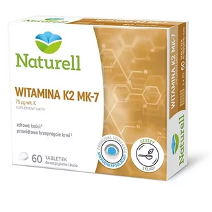 Naturell Witamina K2 MK-7 x60 tabletek do rozgryzania i żucia - Ochrona stawów - miniaturka - grafika 1