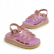 Sandały damskie - Sandały Damskie Na Rzep Pachnące Zaxy NN385020 Fioletowe 25/26 - miniaturka - grafika 1