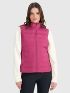 Kurtki damskie - 4F Bezrękawnik puchowy z wypełnieniem syntetycznym damski - różowy S - miniaturka - grafika 1