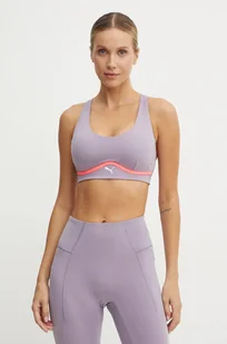 Puma biustonosz sportowy 4Keeps Cloudspun kolor fioletowy 525809 - Bielizna sportowa damska - miniaturka - grafika 1